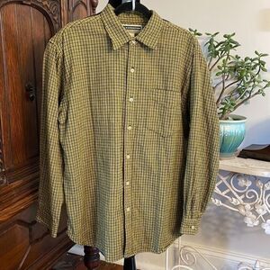 U.S. Expedition‎ Outdoor Goods Green & Black Lined Flannel Men's size L